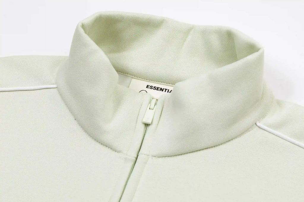 Fear of God ESSENTIALS Matcha Green Modern Fleece Track Jacket