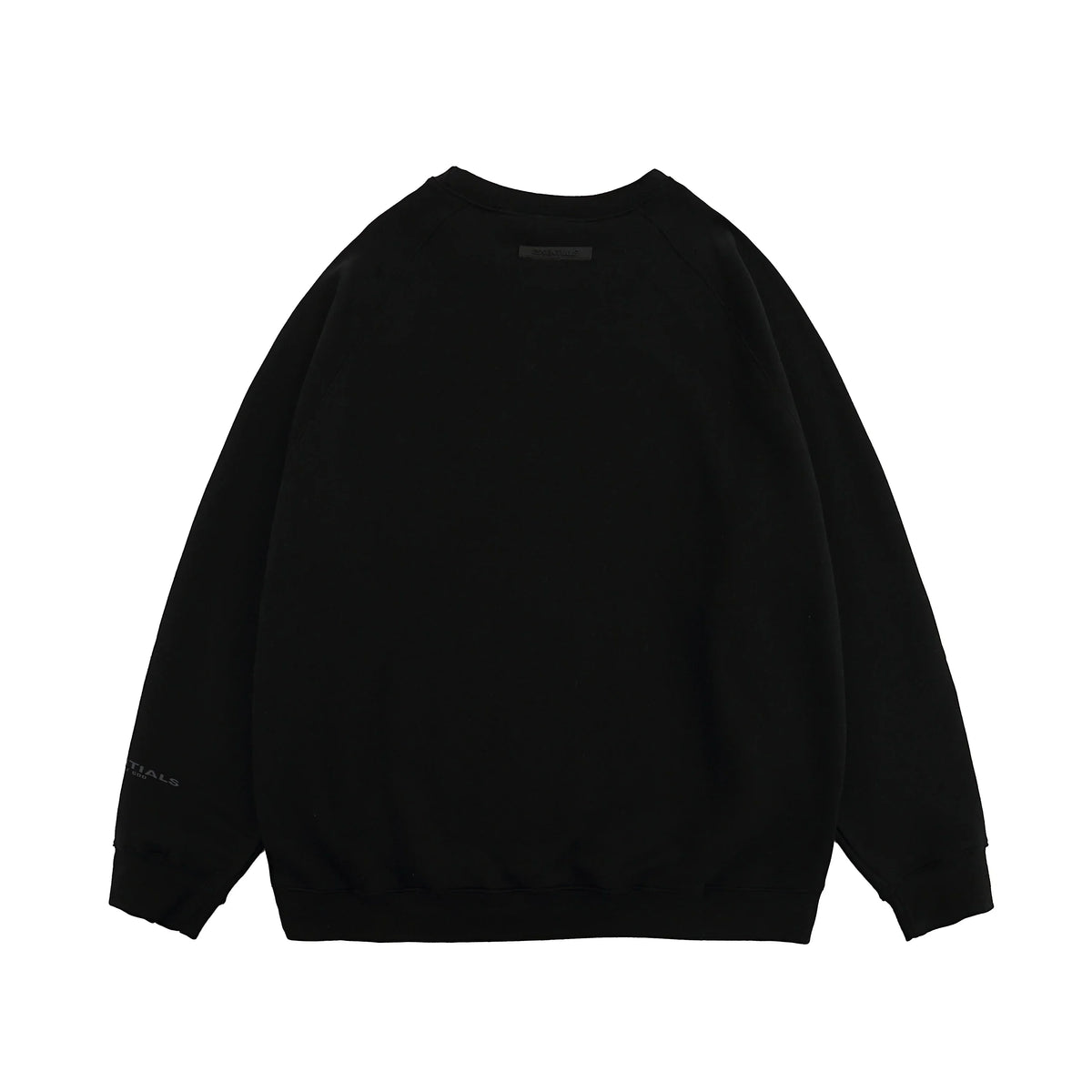 Essentials Black Sweatshirt – Relaxed Streetwear Crewneck
