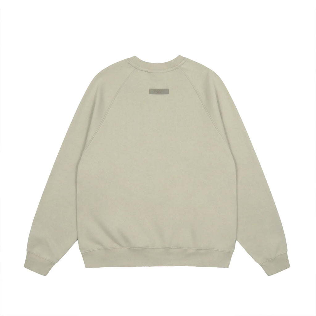 Essentials Pastel Grey Sweatshirt – Relaxed Streetwear Crewneck