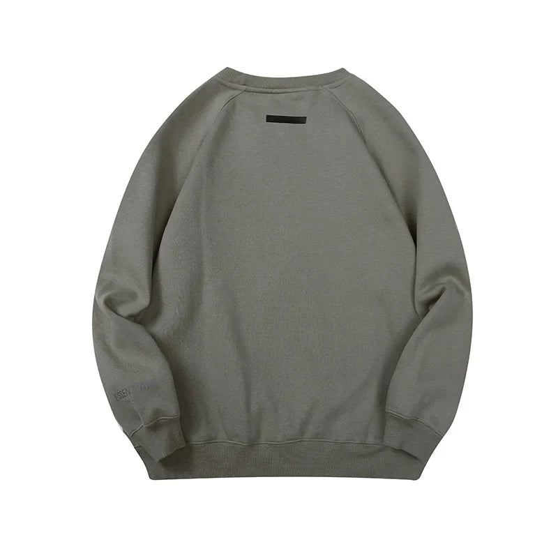 Gray Essentials Sweatshirt, Relaxed Everyday Fit