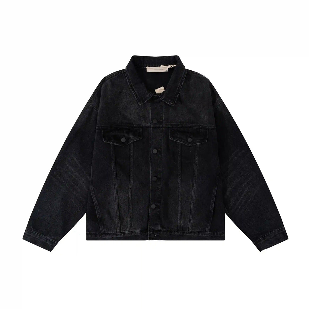 Essentials Denim Black Jacket