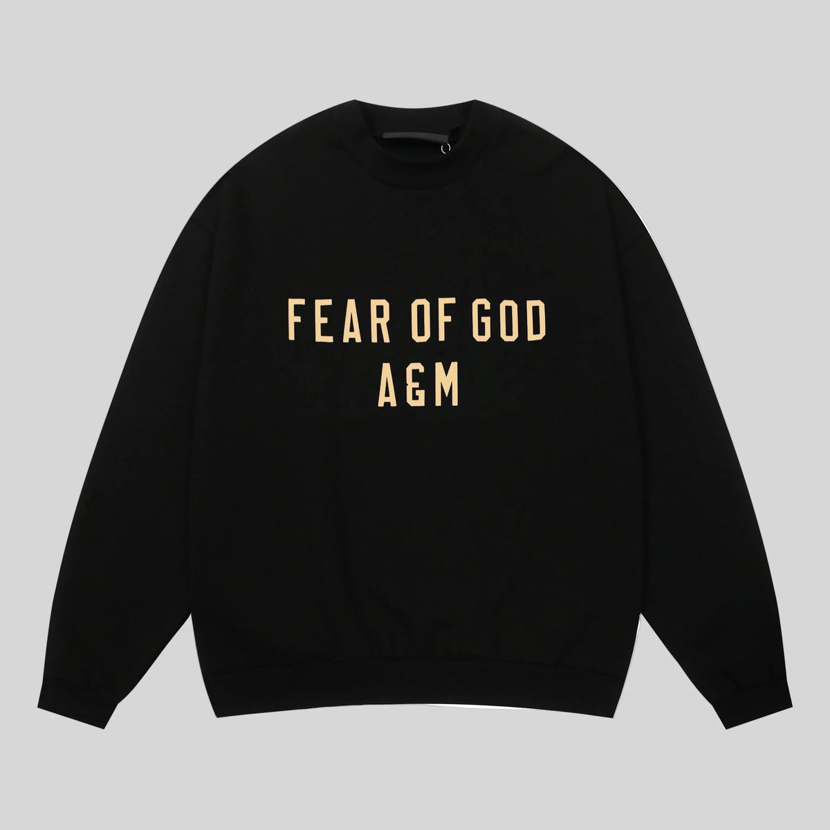 Fear of God Essentials Black Sweatshirt – Classic Fit Crewneck