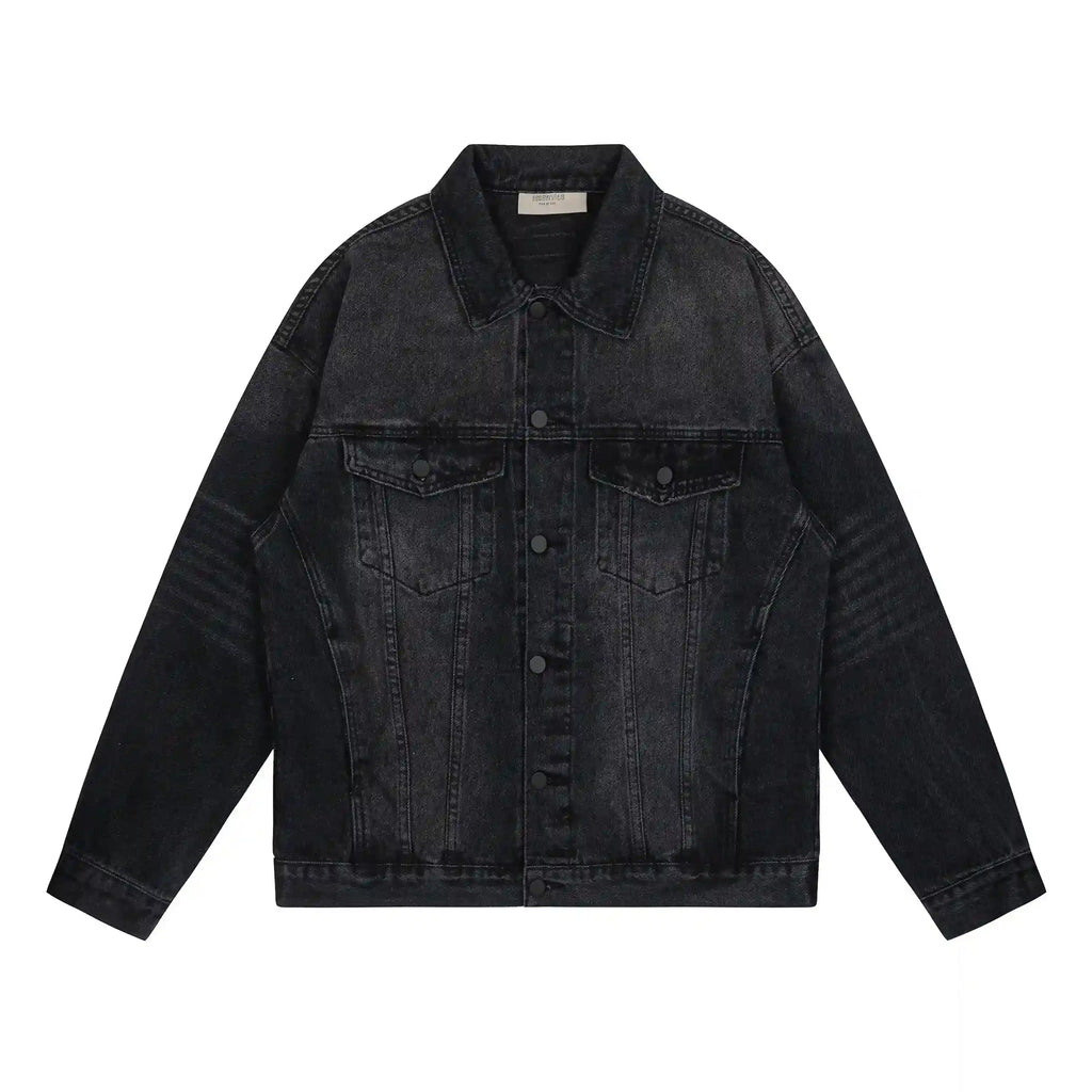 FEAR OF GOD ESSENTIALS - Black Denim Jacket