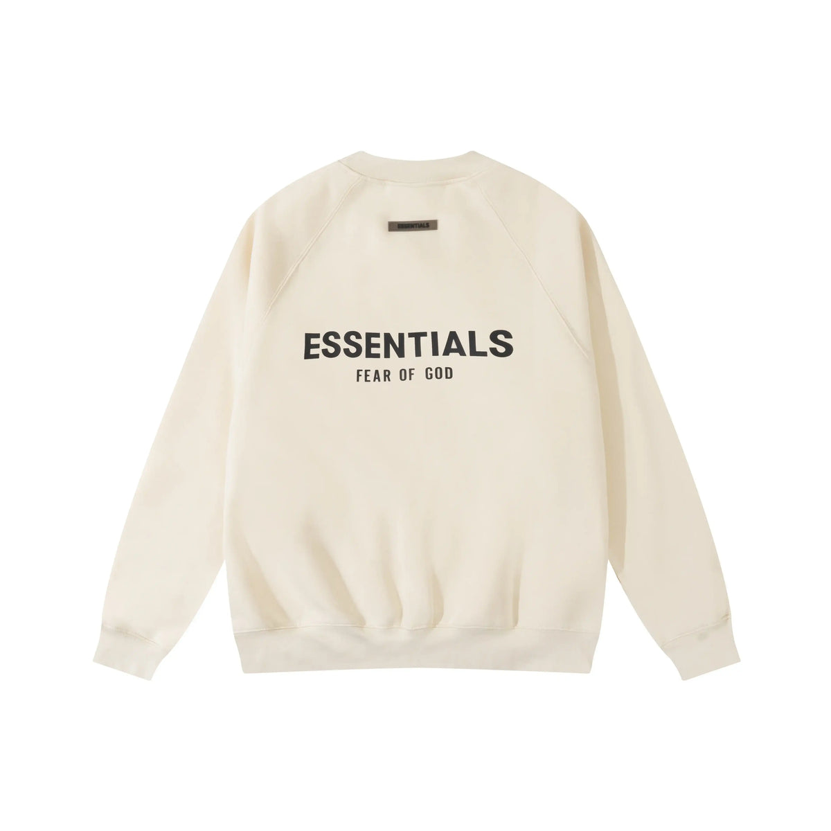 Fear of God Essentials Light Cream Sweatshirt – Classic Fit Crewneck