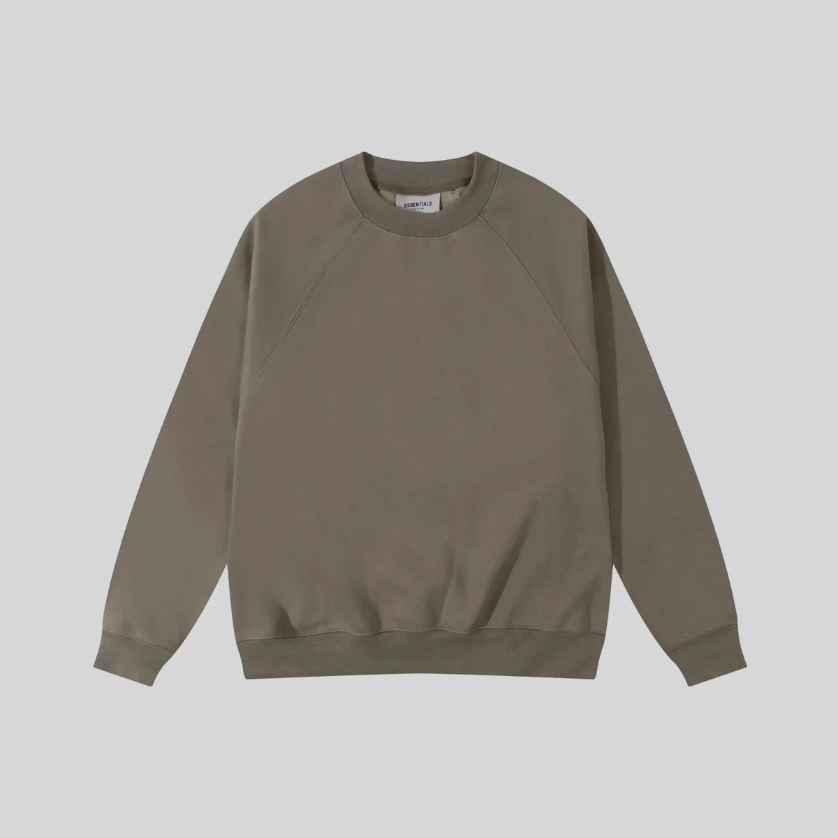 Fear of God Essentials Tobacco Brown Sweatshirt – Classic Fit Crewneck