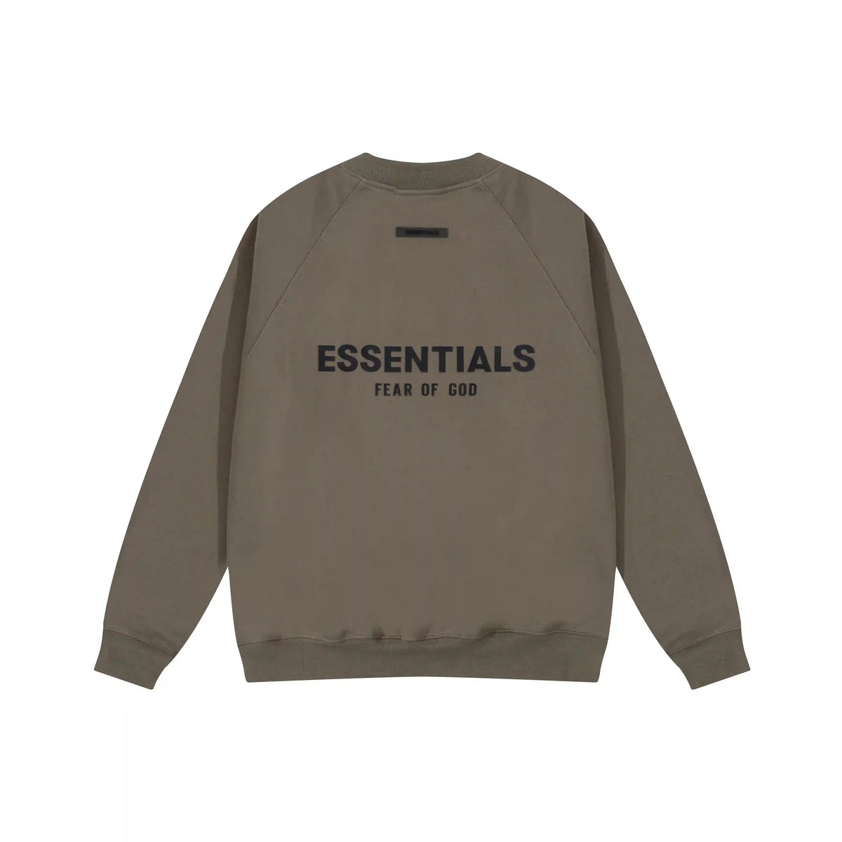 Fear of God Essentials Tobacco Brown Sweatshirt – Classic Fit Crewneck
