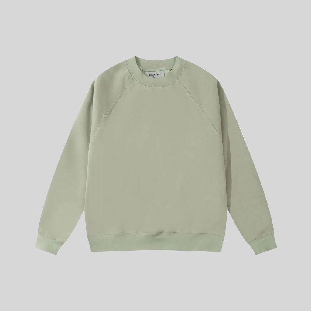 Essentials Ash Grey Sweatshirt – Relaxed Streetwear Crewneck