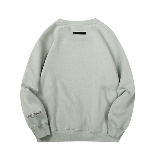 Cement Gray Essentials Sweatshirt, Clean Streetwear Fit