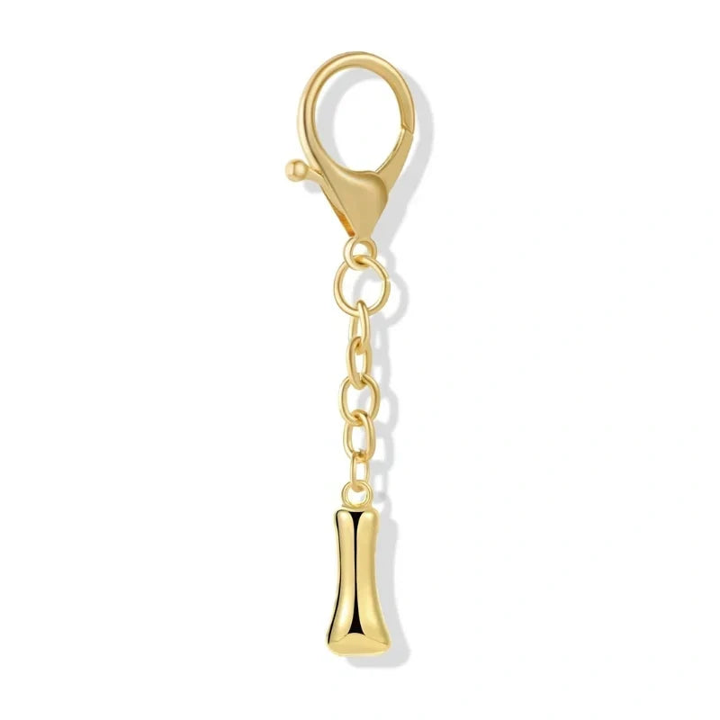 Bubble Initial Letter - Bag Charm