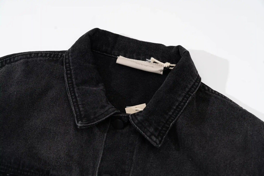 Essentials Denim Black Jacket