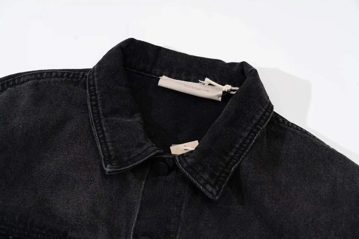 Essentials Denim Black Jacket