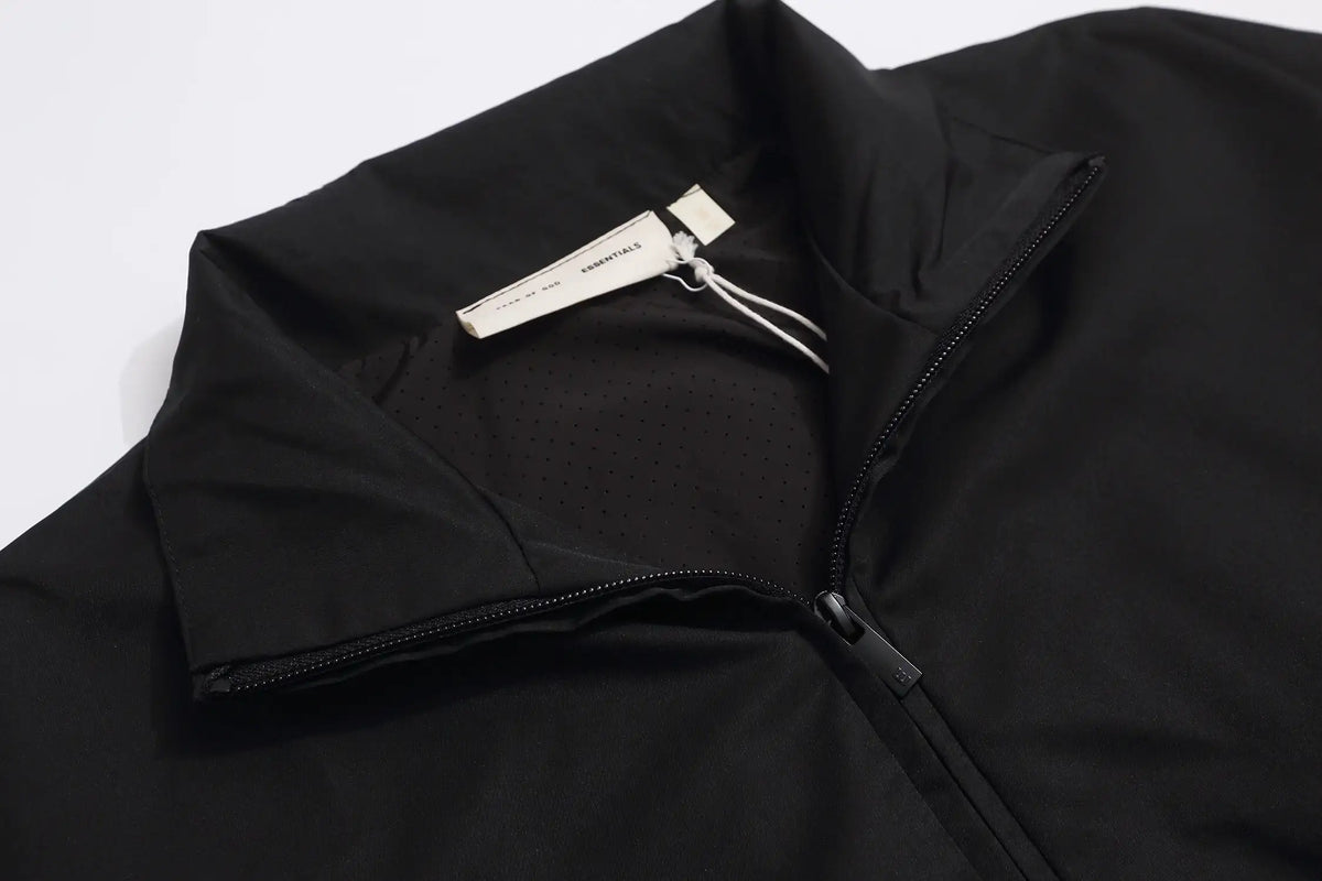 Fear of God Black Sporty Nylon Half Zip