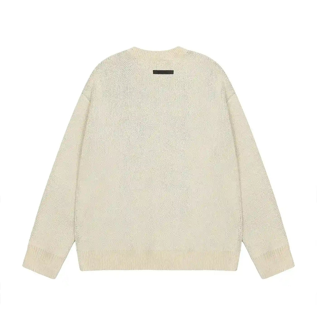 Essentials Light Cream Sweatshirt – Relaxed Streetwear Crewneck
