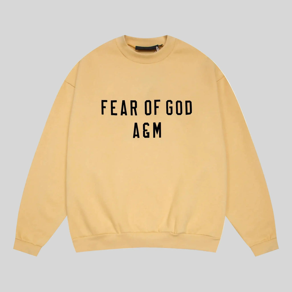 Essentials Garden Yellow Sweatshirt – Relaxed Streetwear Crewneck