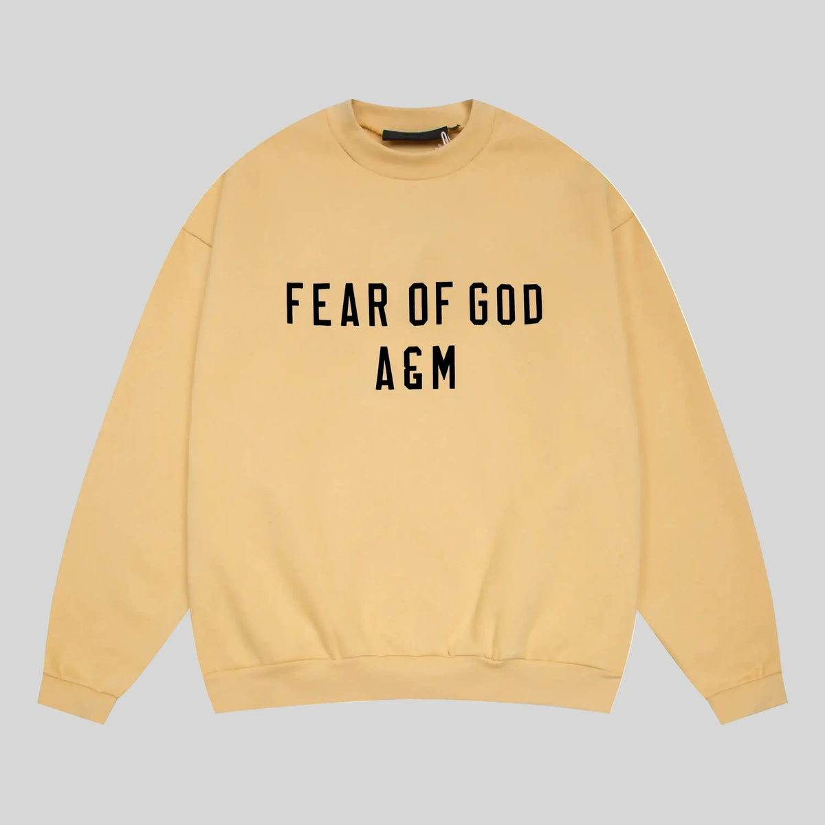 Essentials Garden Yellow Sweatshirt – Relaxed Streetwear Crewneck