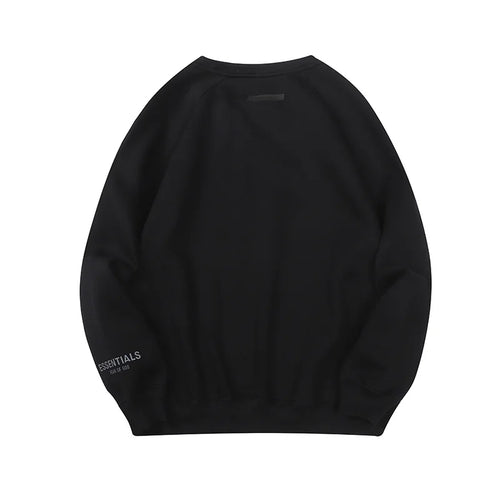 Black Essentials Sweatshirt, Everyday Crewneck