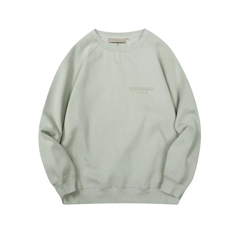 Cement Gray Essentials Sweatshirt, Relaxed Fit