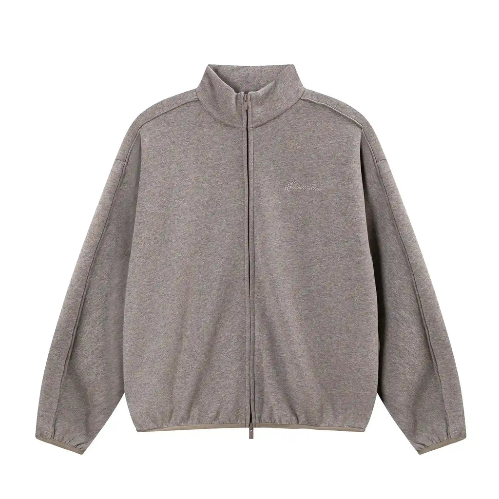 Fear of God ESSENTIALS Gray Stone Modern Fleece Track Jacket