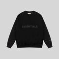 Essentials Black Sweatshirt – Relaxed Streetwear Crewneck