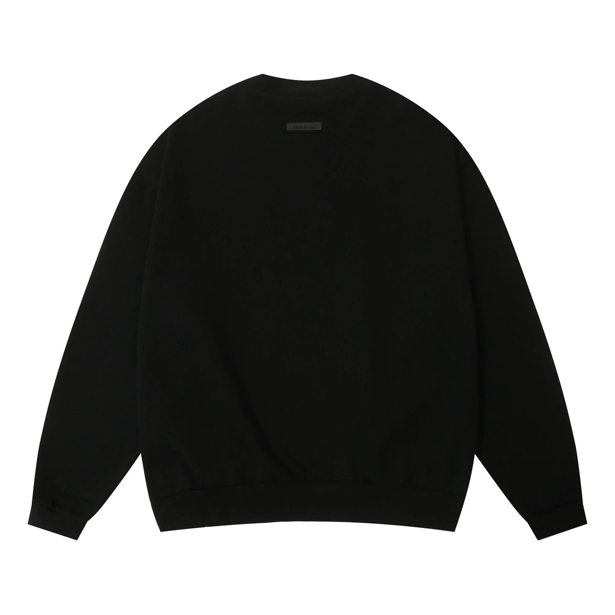 Essentials Black Sweatshirt – Relaxed Streetwear Crewneck