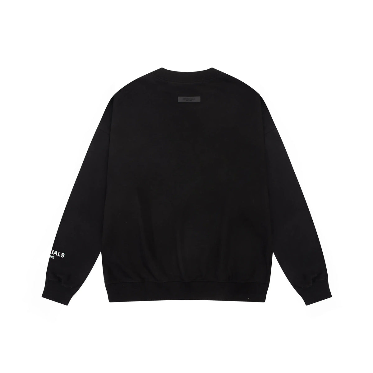 Essentials Black Sweatshirt – Relaxed Streetwear Crewneck