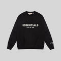 Essentials Black Sweatshirt – Relaxed Streetwear Crewneck