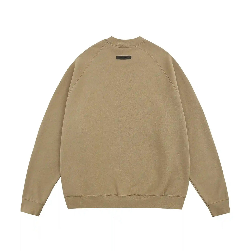Fear of God Essentials Dark Beige Sweatshirt – Classic Fit Crewneck