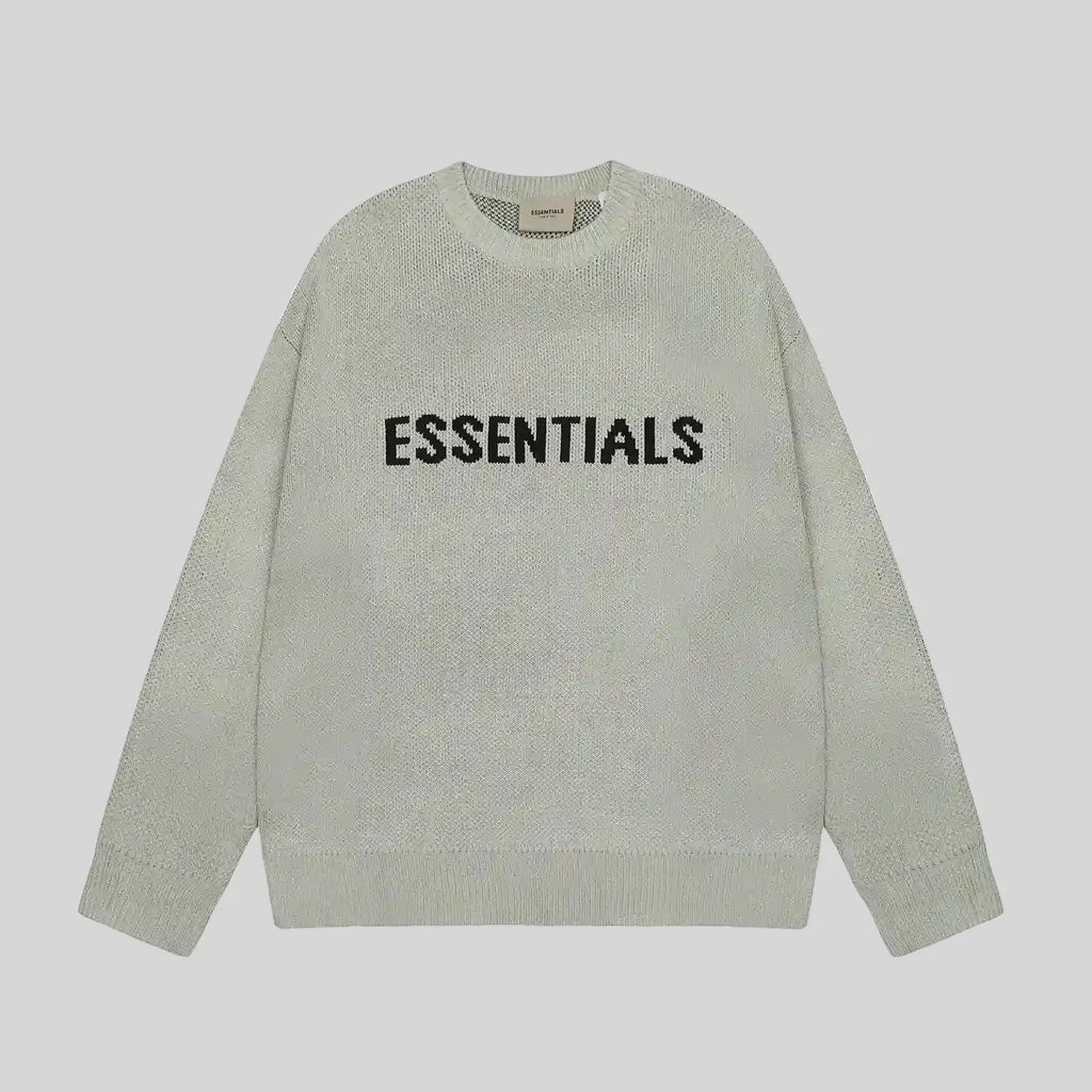 Essentials Ash Grey Sweatshirt – Relaxed Streetwear Crewneck