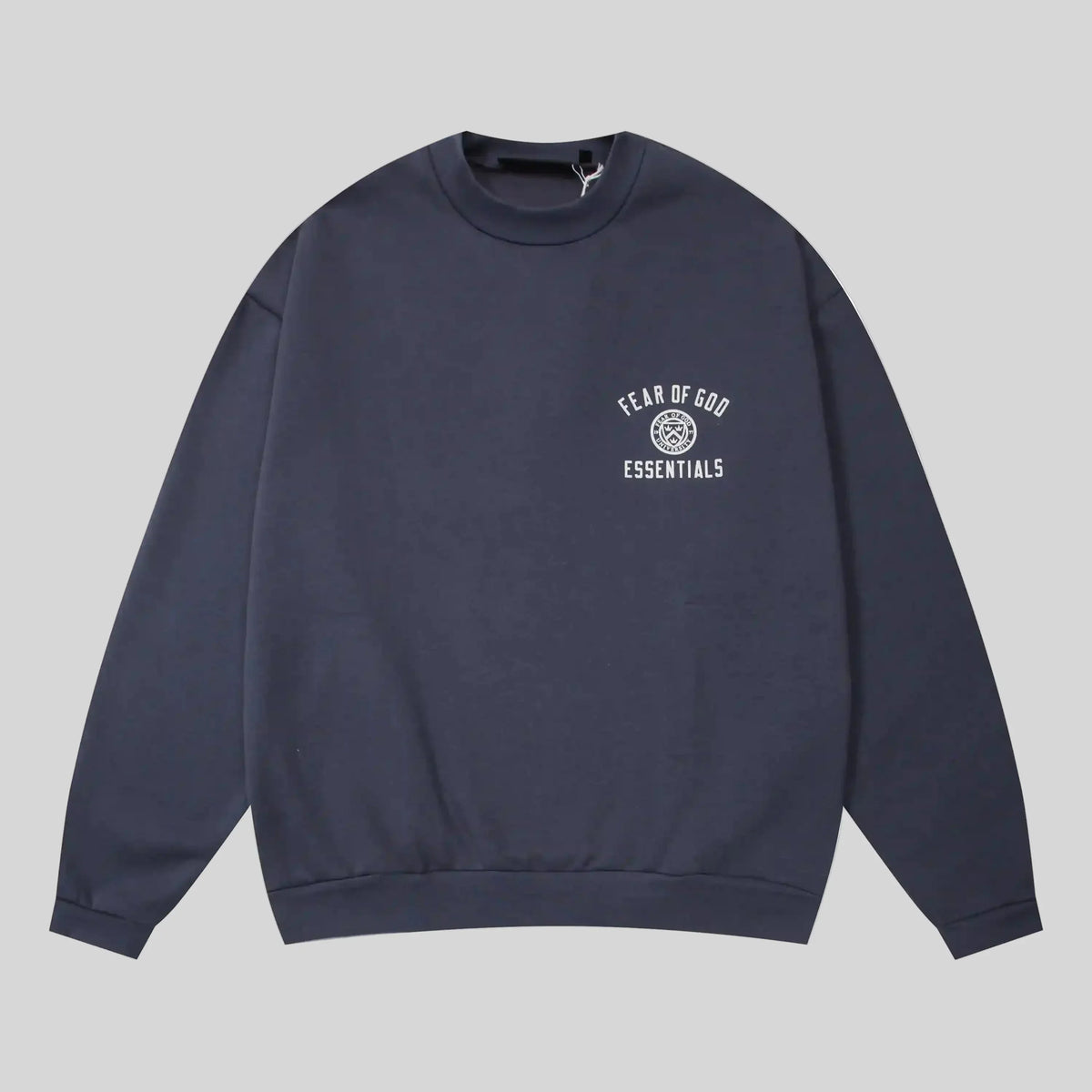 Fear of God Essentials Blue Sweatshirt – Classic Fit Crewneck