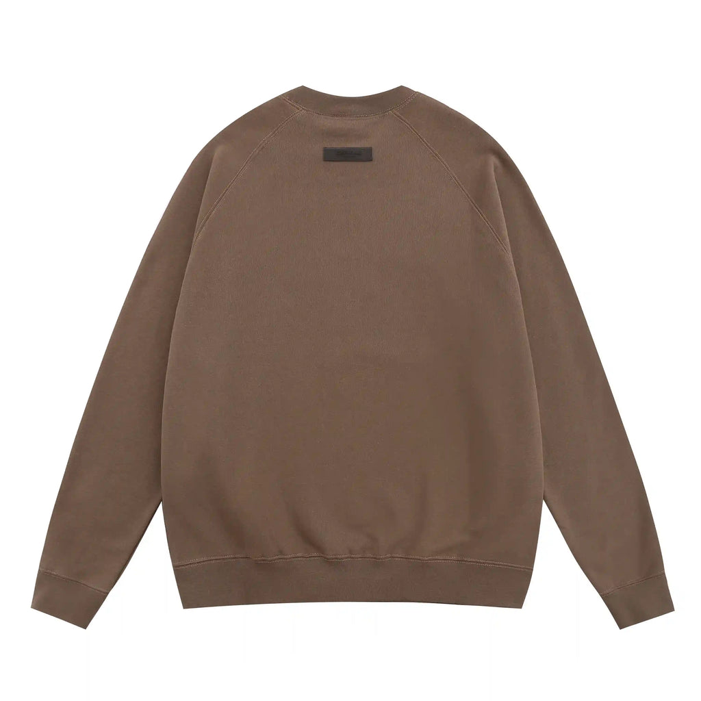 Essentials Brown Sweatshirt – Relaxed Streetwear Crewneck