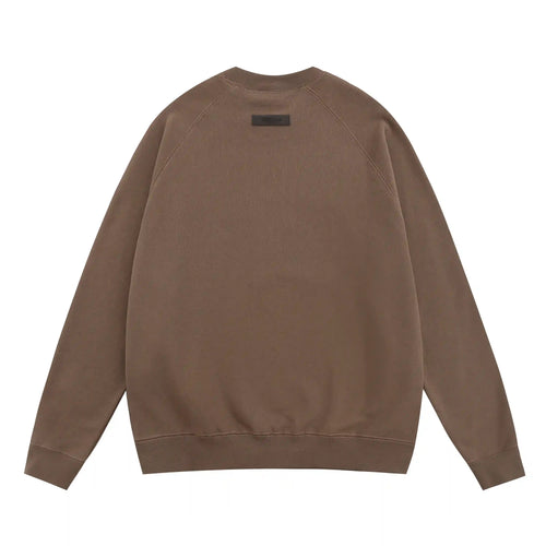 Essentials Brown Sweatshirt – Relaxed Streetwear Crewneck