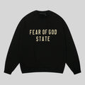 Essentials Black Sweatshirt – Relaxed Streetwear Crewneck