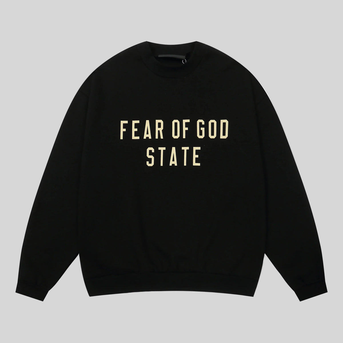 Essentials Black Sweatshirt – Relaxed Streetwear Crewneck
