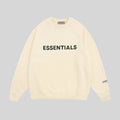 Essentials Light Cream Sweatshirt – Relaxed Streetwear Crewneck