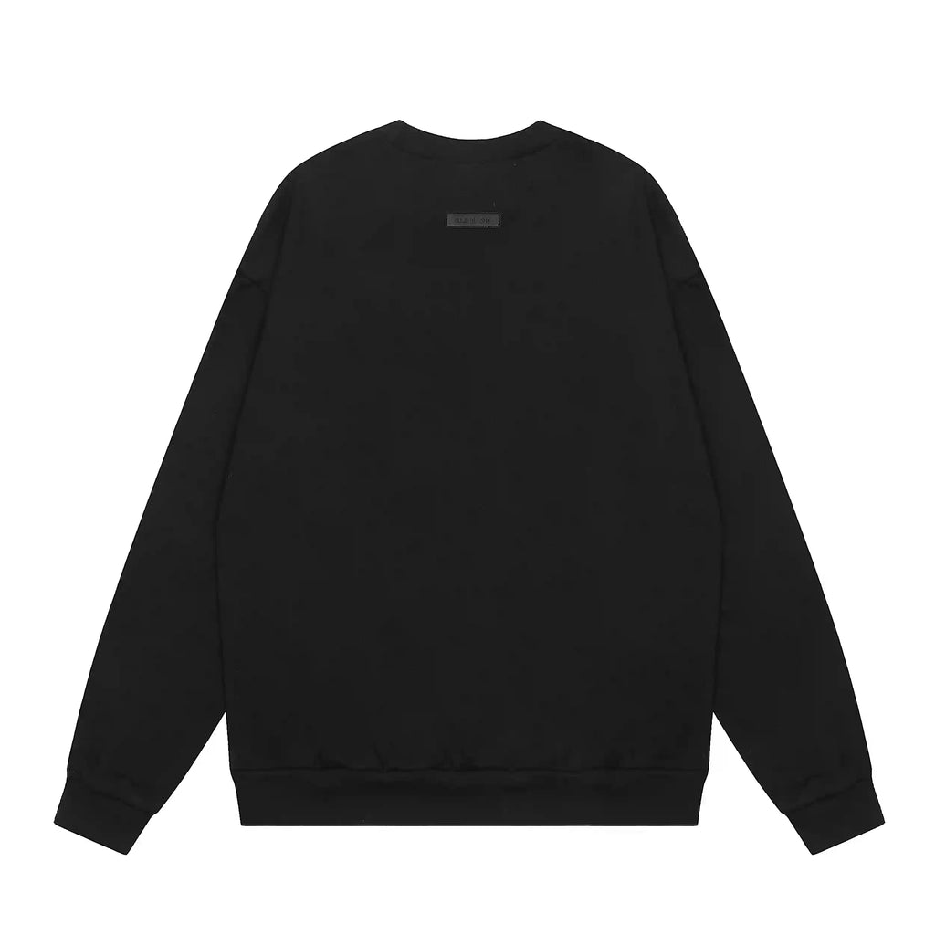 Fear of God Essentials Black Sweatshirt – Classic Fit Crewneck