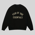 Essentials Black Sweatshirt – Relaxed Streetwear Crewneck