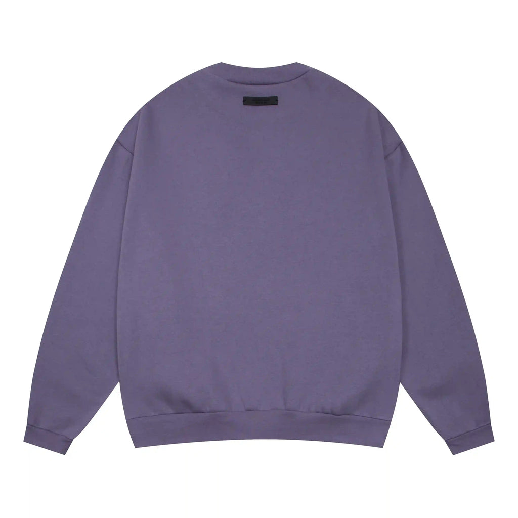 Essentials Pastel Purple Sweatshirt – Relaxed Streetwear Crewneck