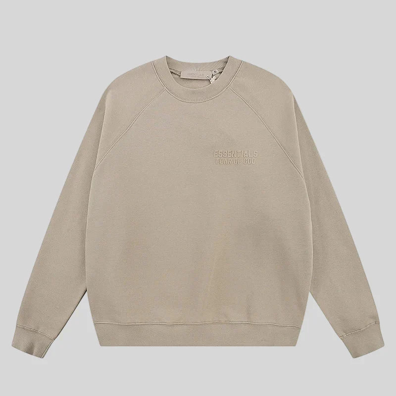 Fear of God Essentials Heathered Grey Sweatshirt – Classic Fit Crewneck
