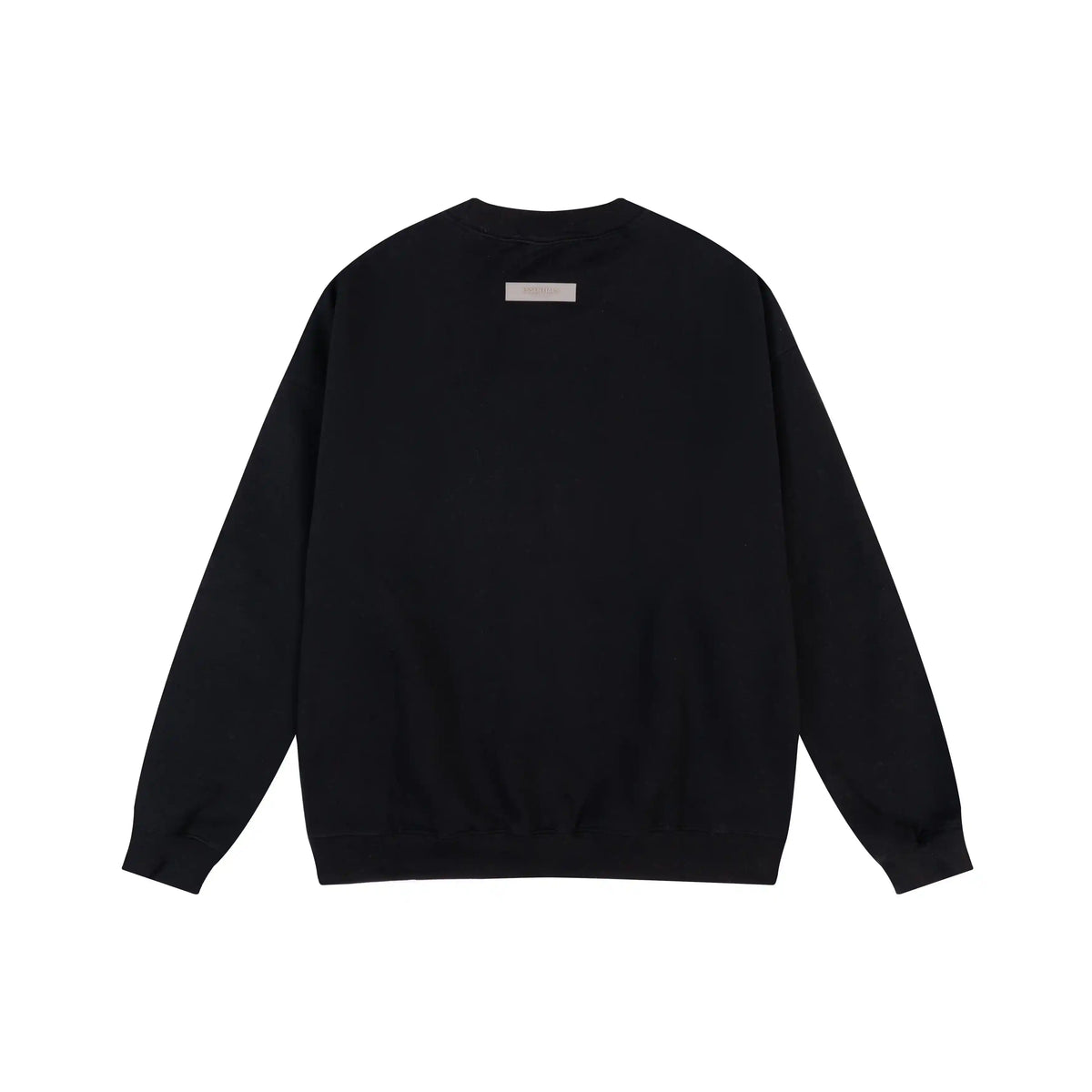 Essentials Black Sweatshirt – Relaxed Streetwear Crewneck