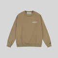 Essentials Dark Beige Sweatshirt – Relaxed Streetwear Crewneck