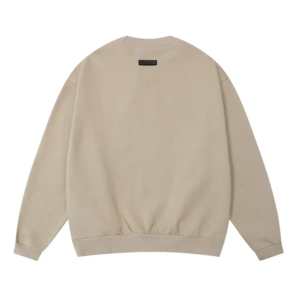 Essentials Heathered Grey Sweatshirt – Relaxed Streetwear Crewneck