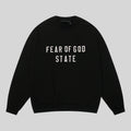 Fear of God Essentials Black Sweatshirt – Classic Fit Crewneck