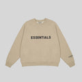 Essentials Light Cream Sweatshirt – Relaxed Streetwear Crewneck
