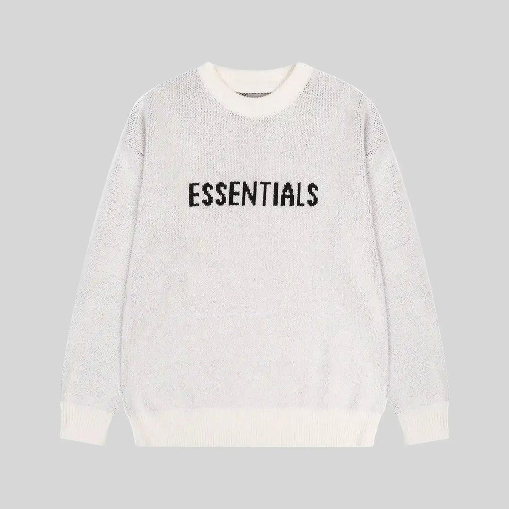 Essentials Eggshell Sweatshirt – Relaxed Streetwear Crewneck