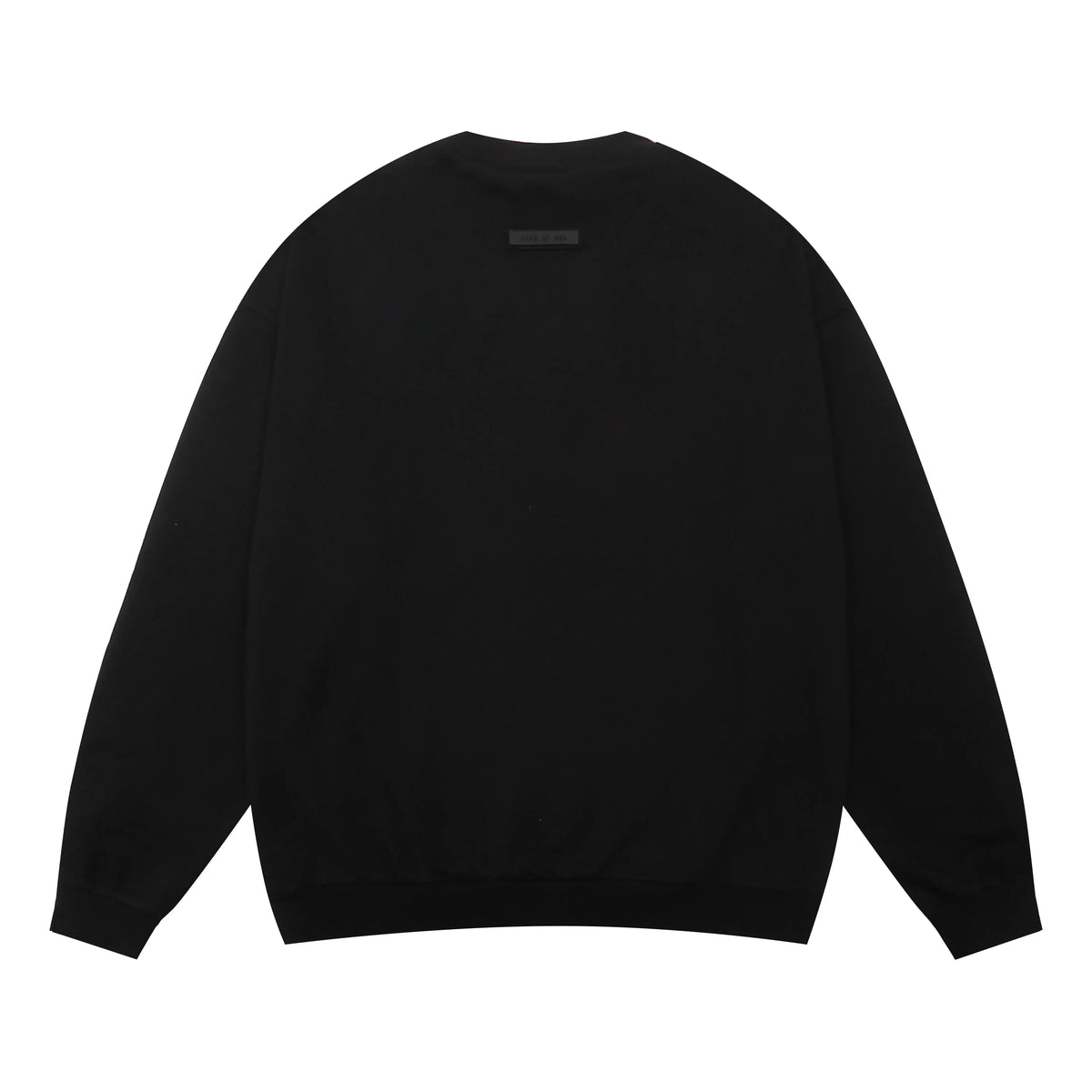 Essentials Black Sweatshirt – Relaxed Streetwear Crewneck