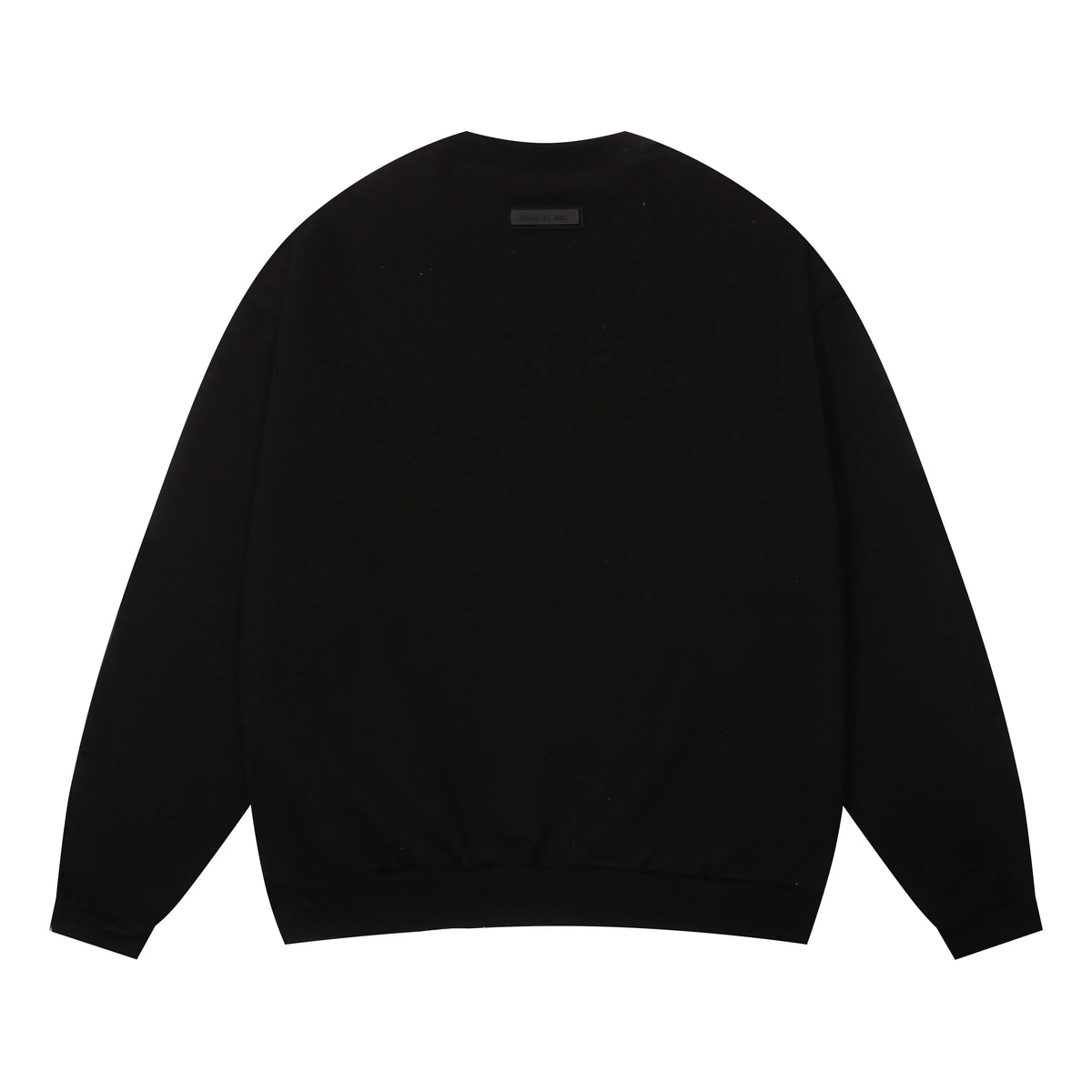 Essentials Black Sweatshirt – Relaxed Fit Streetwear Crewneck