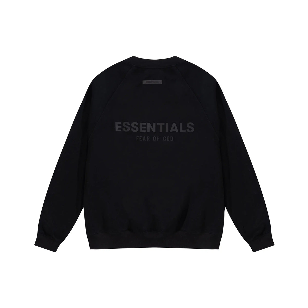 Essentials Black Sweatshirt – Relaxed Streetwear Crewneck