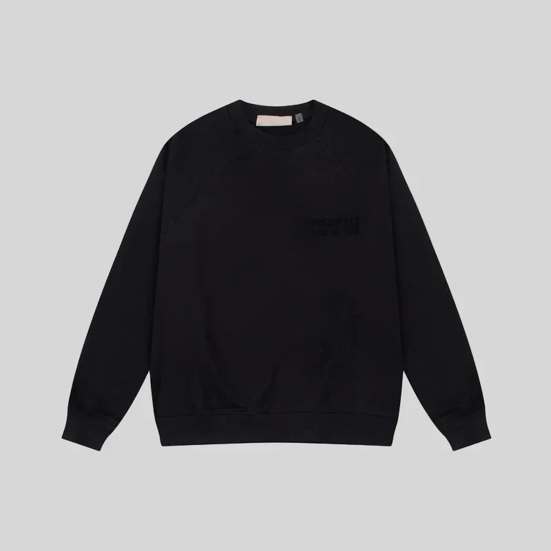 Fear of God Essentials Black Sweatshirt – Classic Fit Crewneck