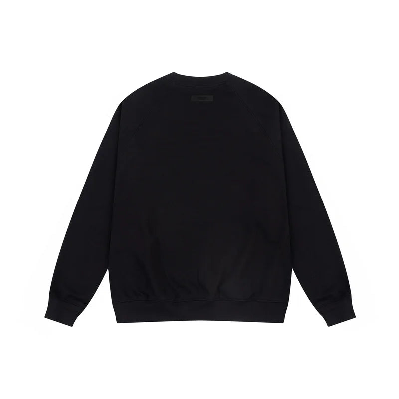 Fear of God Essentials Black Sweatshirt – Classic Fit Crewneck