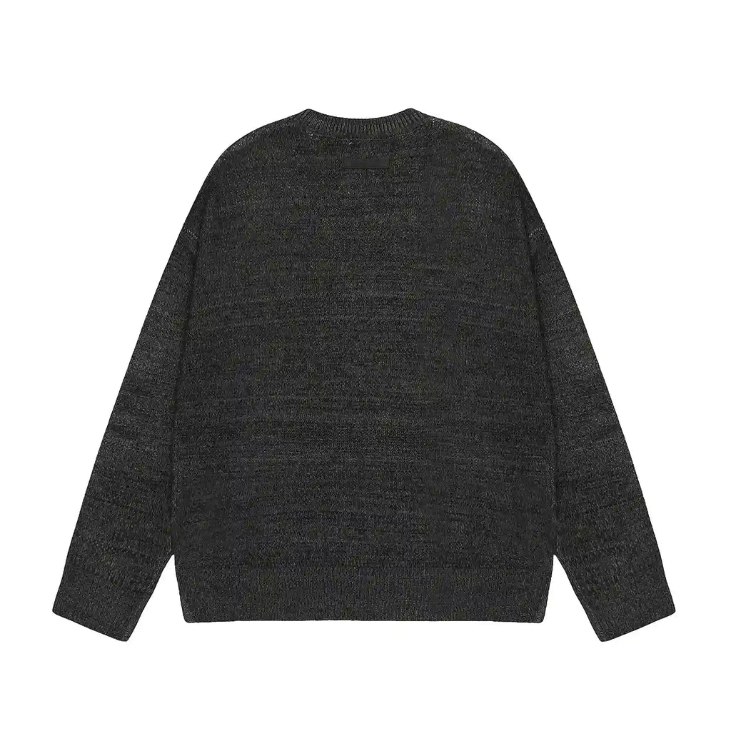 Essentials Black Sweatshirt – Relaxed Streetwear Crewneck